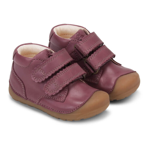 Bundgaard Petit Velcro Blonde Dark Rose barefoot jalatsid