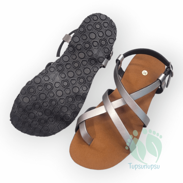 Vegan barefoot sandaalid Bioworld Hector SIlver