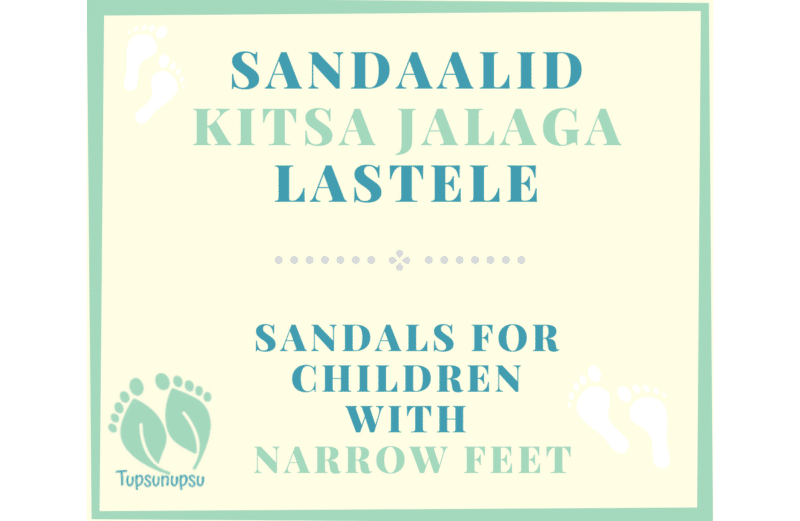 Barefoot jalatsid kitsale jalale