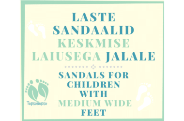 Barefoot jalatsid keskmise laiusega jalale