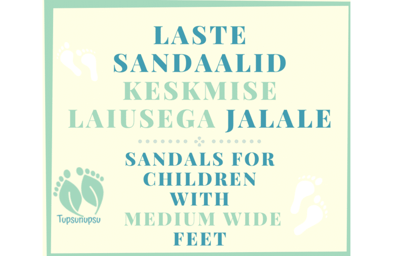 Barefoot jalatsid keskmise laiusega jalale