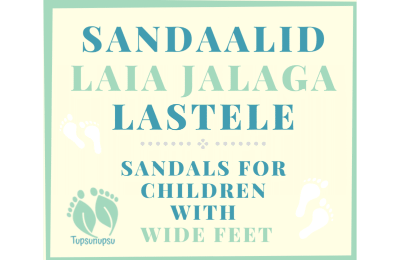 Barefoot sandaalid laia jalaga lastele