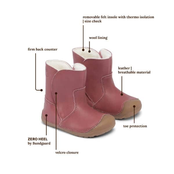 Bundgaard Petit Winter Boot Dark Rose