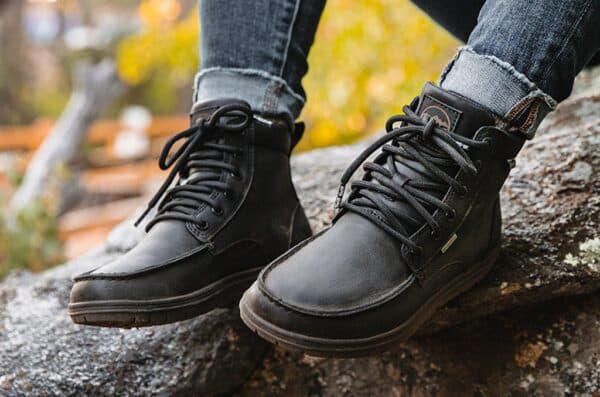 Lems Black Boulder Boot Waterproof