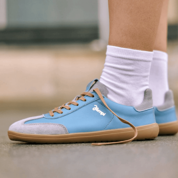 Jampi Retro Light Blue barefoot sneakers for women and men