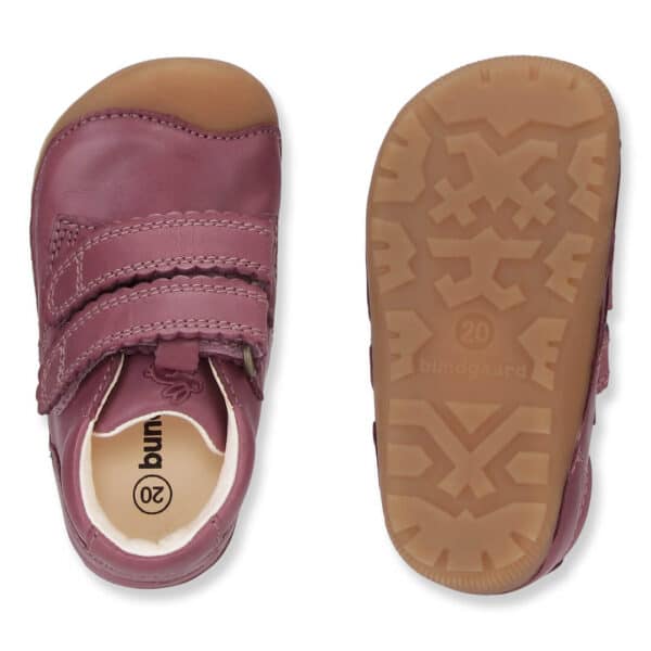 Bundgaard Petit Velcro Blonde Dark Rose barefoot jalatsid