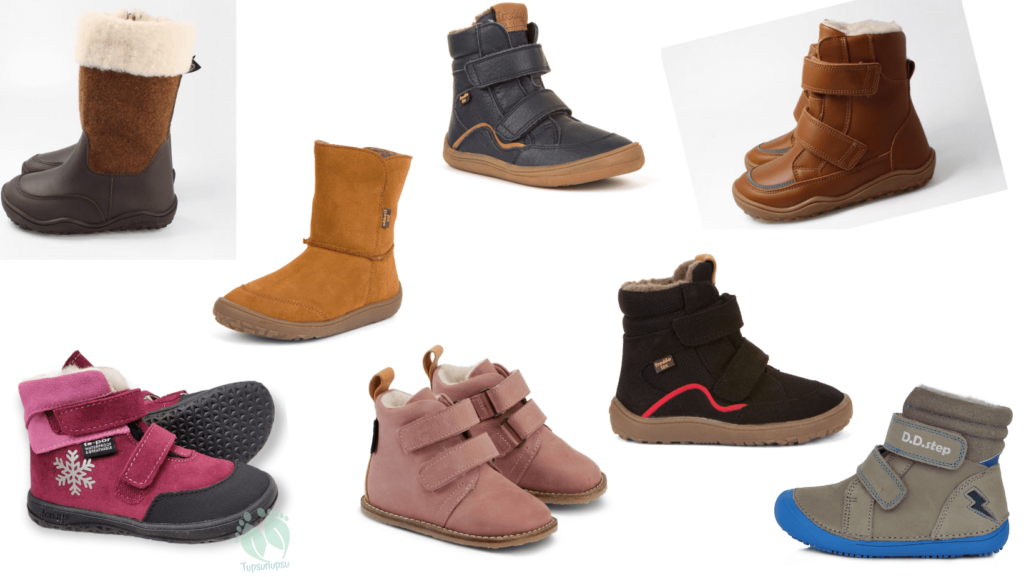 Barefoot talvesaapad keskmise jalaga lapsele