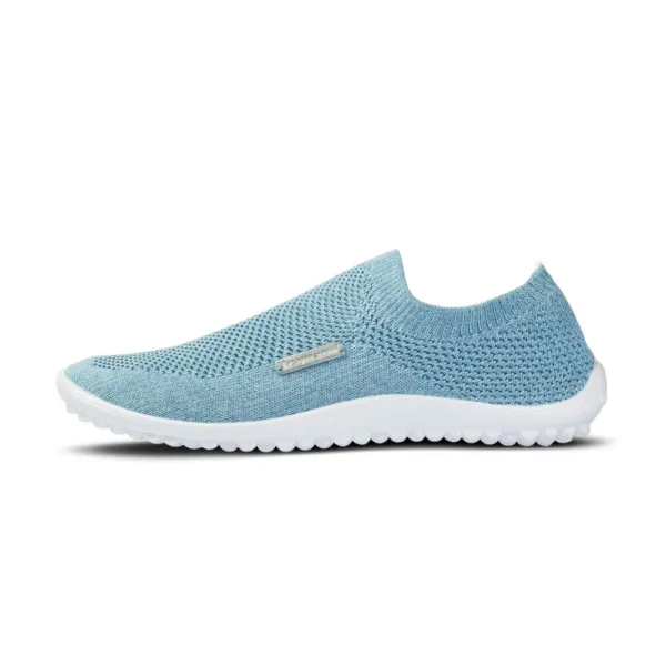 helesinised slip-on paljajalujalatsid leguano scio mint