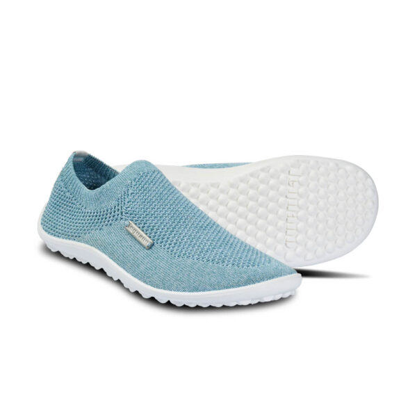 helesinised slip-on paljajalujalatsid leguano scio mint