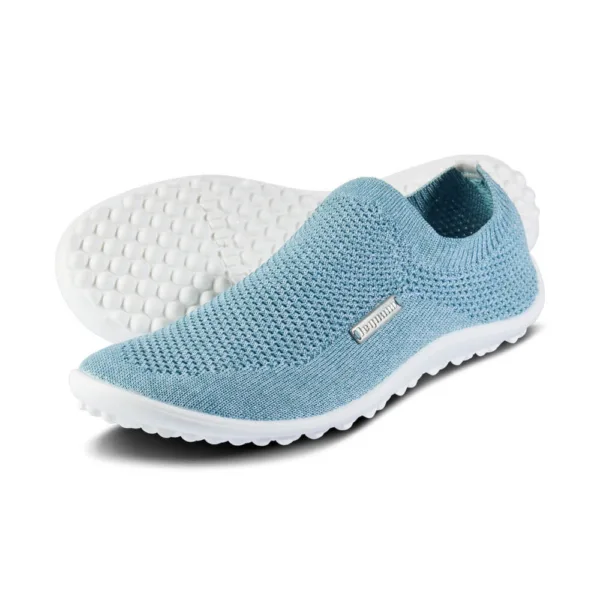 helesinised slip-on paljajalujalatsid leguano scio mint