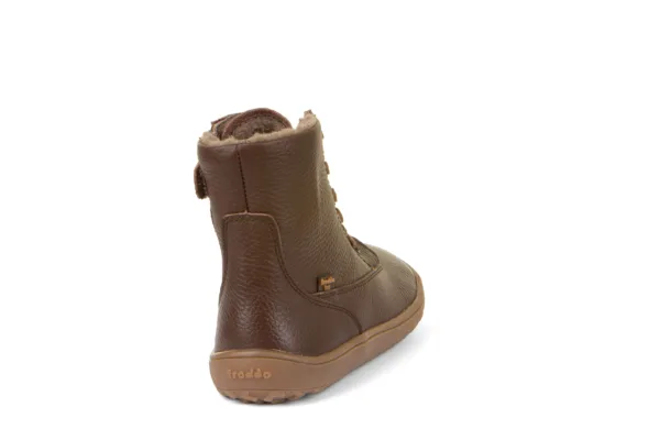 pruunid villavoodriga talvesaapad Froddo Barefoot Tex Laces Brown