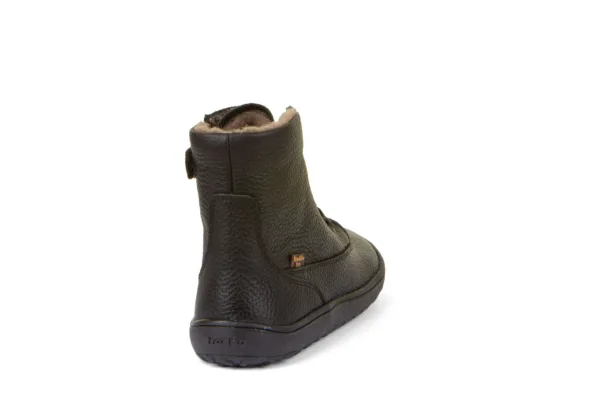 Mustad villavoodriga talvesaapad Froddo Barefoot Tex Laces Black