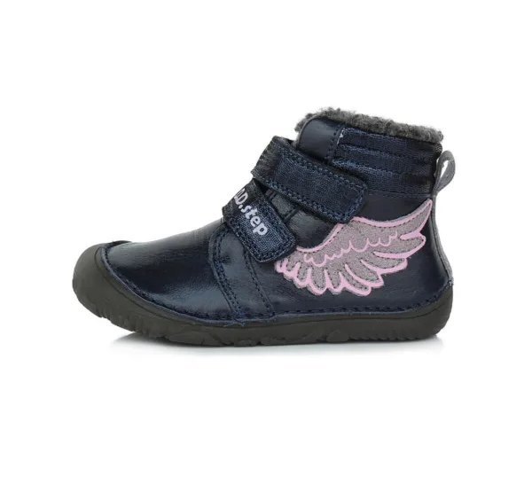 D.D.step barefoot talvesaapad villaseguse voodriga Royal Blue W073-364