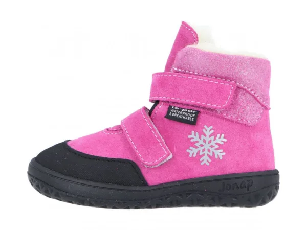 Veekindlad ning villavoodriga laste talvesaapad Jonap Jerry pink devon flake