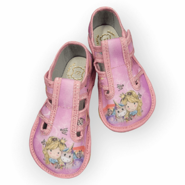 Roosad barefoot sandaalid lastele Raweks Zuzia