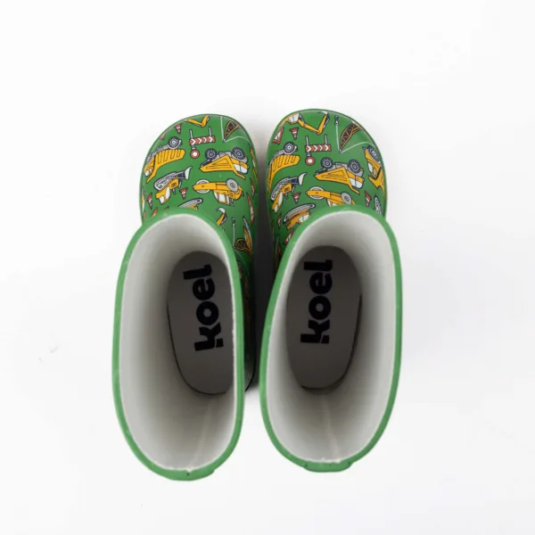 Kerged kummikud laiale jalale Koel Wellie Bare Multi Tractor Green