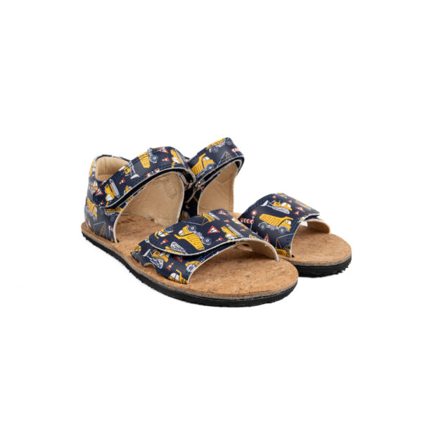 Barefoot sandaalid lastele Koel Amelia Print Tractor Blue
