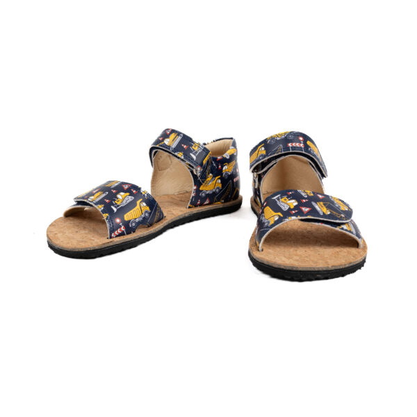 Barefoot sandaalid lastele Koel Amelia Print Tractor Blue