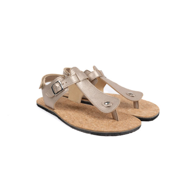 Barefoot sandaalid naistele Koel Ariana Metalic Champagne