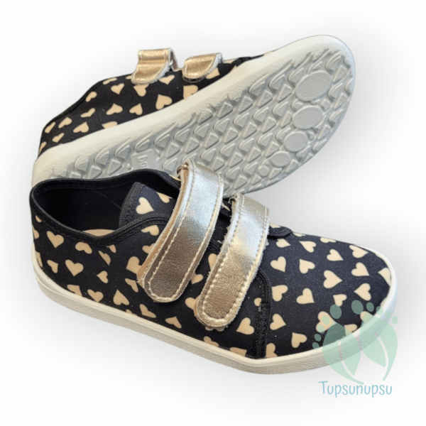 EF Barefoot tennised lastele Gold Hearts