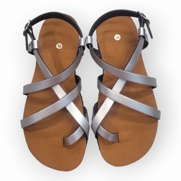 Vegan barefoot sandaalid Bioworld Hector SIlver