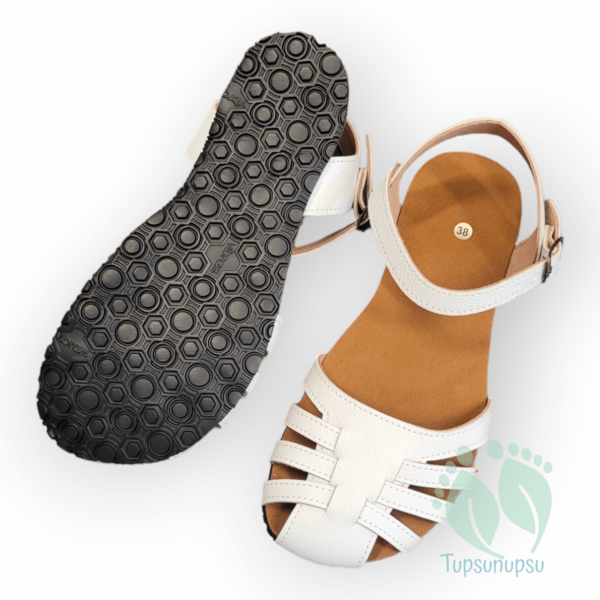 Vegan barefoot sandaalid Bioworld Petra White