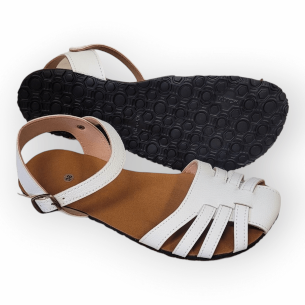 Vegan barefoot sandaalid Bioworld Petra White