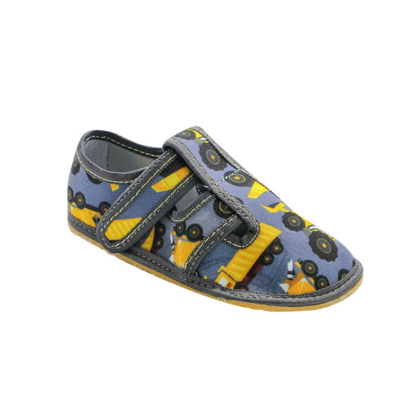 Raweks ehitusmasinatega barefoot sisejalatsid