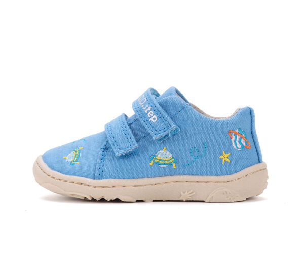 D.D.step tekstiilist barefoot tossud lastele C077-51663-Bermuda-Blue