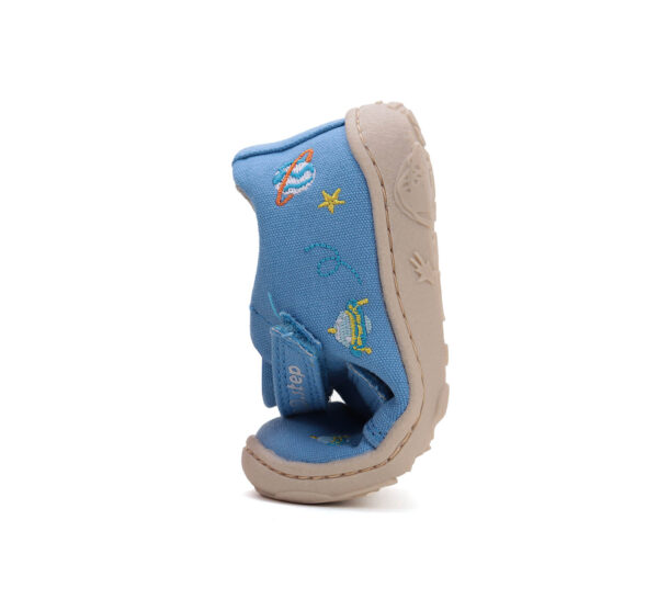 D.D.step tekstiilist barefoot tossud lastele C077-51663-Bermuda-Blue