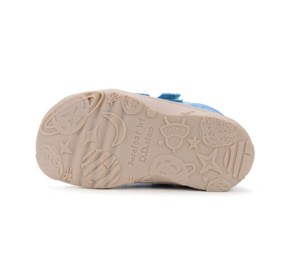 D.D.step tekstiilist barefoot tossud lastele C077-51663-Bermuda-Blue