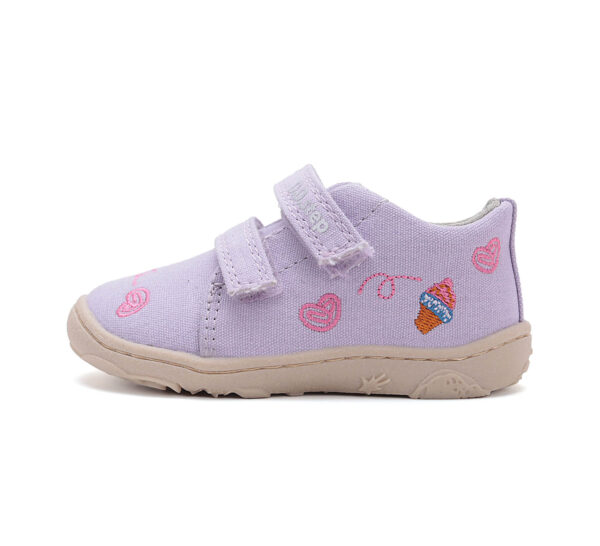 D.D.step tekstiilist barefoot tossud lastele C077-51663B-Mauve