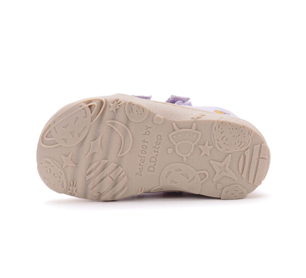 D.D.step tekstiilist barefoot tossud lastele C077-51663B-Mauve