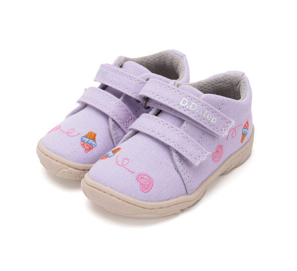 D.D.step tekstiilist barefoot tossud lastele C077-51663B-Mauve
