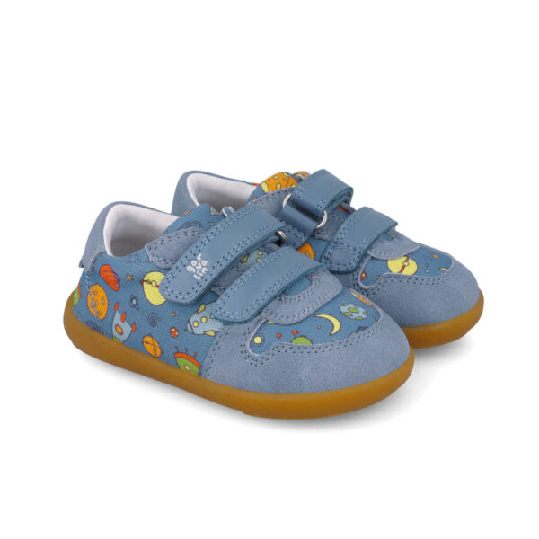 Garvalin Lona Estampado Indigo barefoot tossud lastele 252341-A631