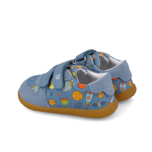 Garvalin Lona Estampado Indigo barefoot tossud lastele 252341-A631