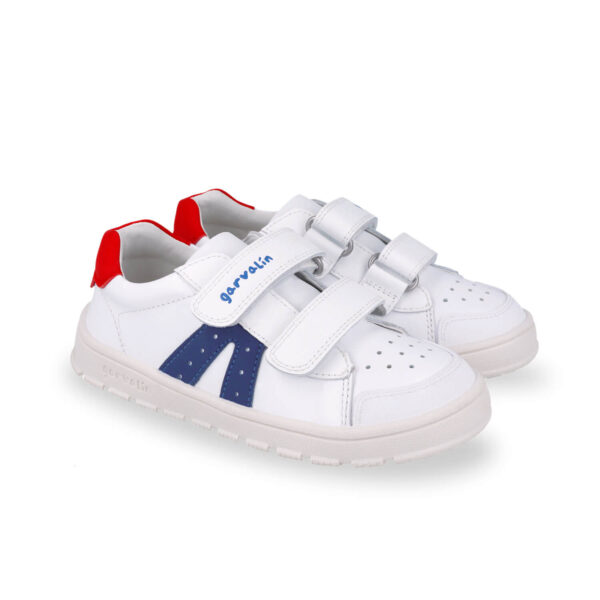 Garvalin valged nahast barefoot tossud lastele 252507-A057