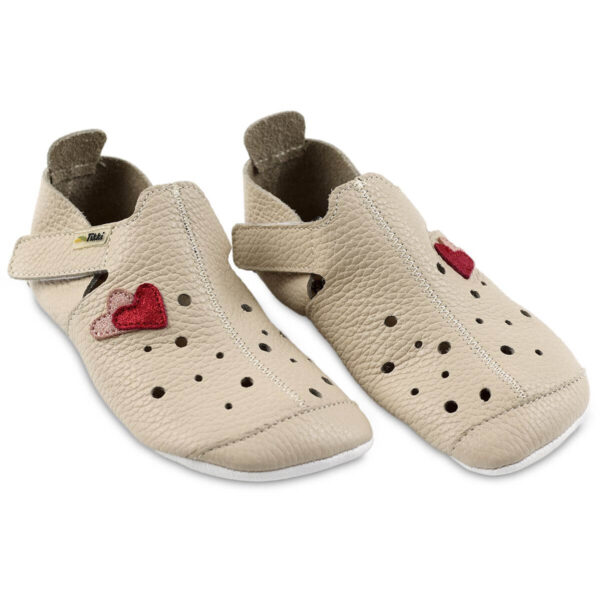 Tikki Ziggy Hearts barefoot nahast sussid