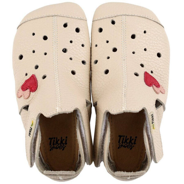 Tikki Ziggy Hearts barefoot nahast sussid