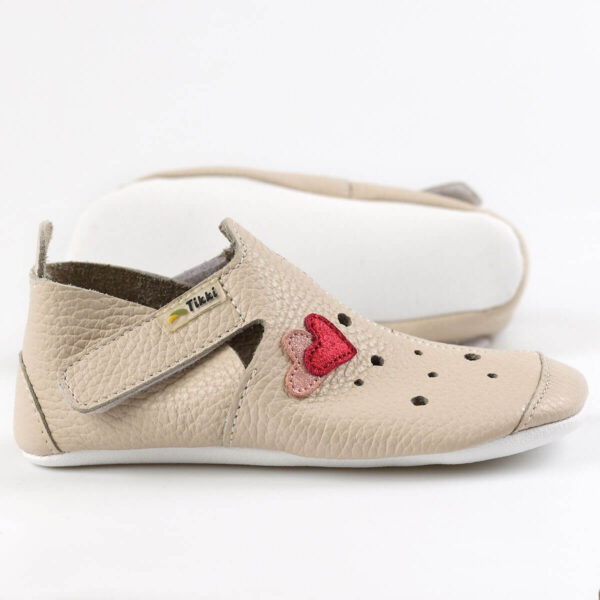 Tikki Ziggy Hearts barefoot nahast sussid