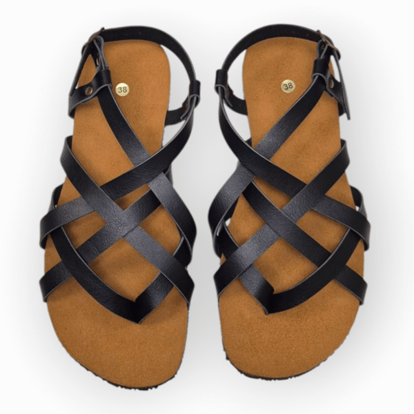 Bioworld Adriano Black vegan barefoot sandaalid