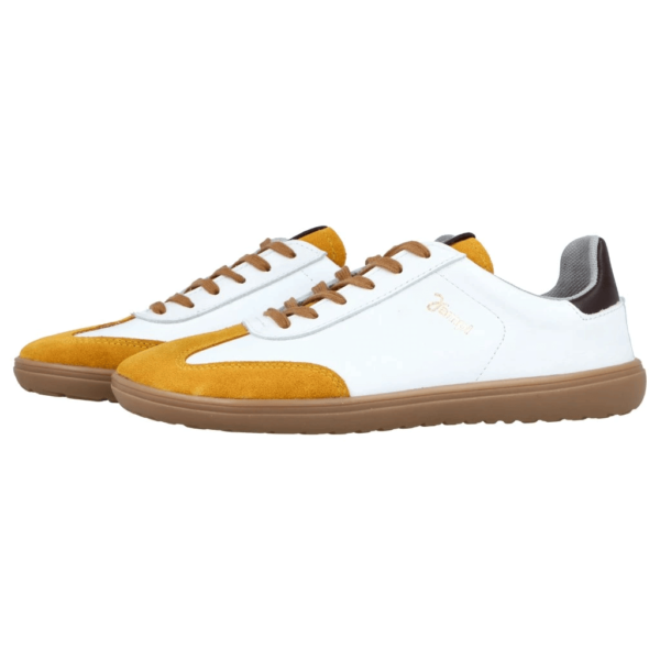 Jampi Retro white-mustard unisex barefoot tossud