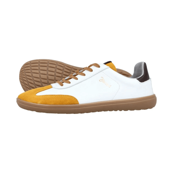 Jampi Retro white-mustard unisex barefoot tossud