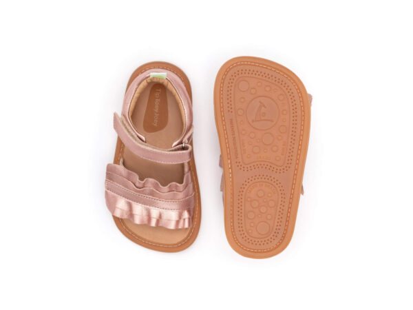 Tip Toey Joey Ruffy Rose Gold barefoot sandaalid lastele AE.RUF1-3574