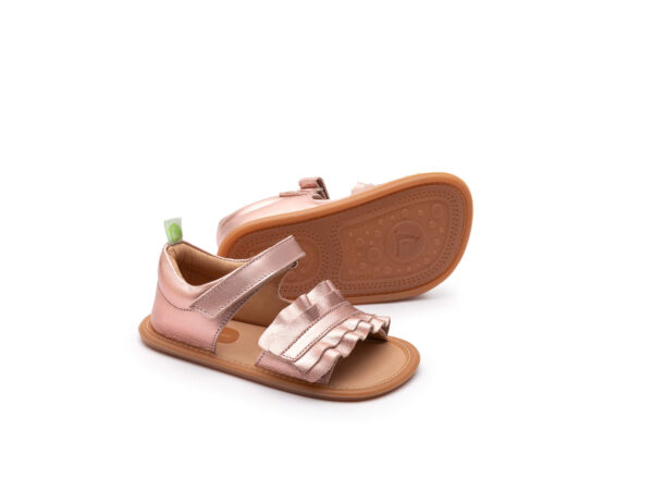 Tip Toey Joey Ruffy Rose Gold barefoot sandaalid lastele AE.RUF1-3574