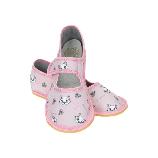 Raweks Lila kassidega barefoot sisejalatsid