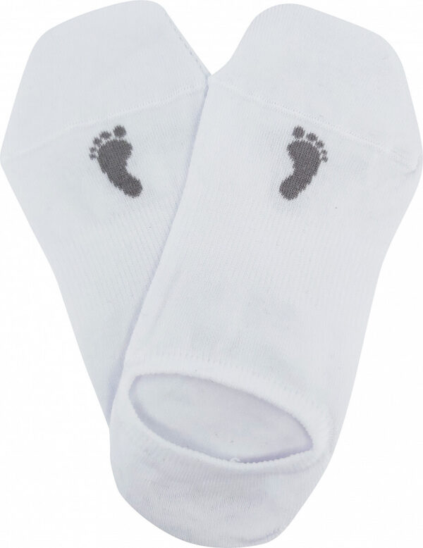Barefoot sneaker socks valged
