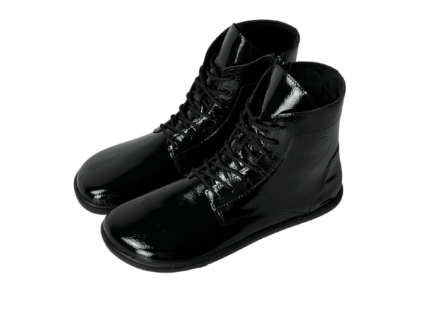 Antal Venero mustad lakknahast barefoot saapad