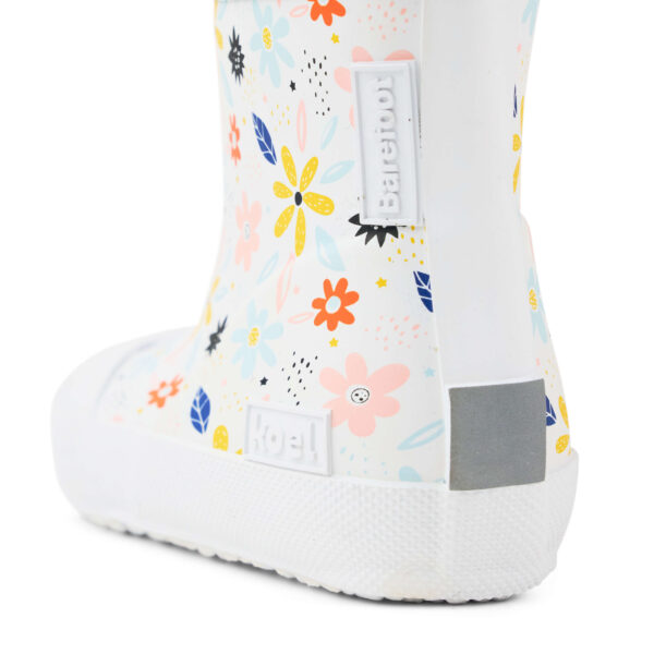 Koel Wellie Flowers White barefoot kummikud lastele 27M006.71D-420