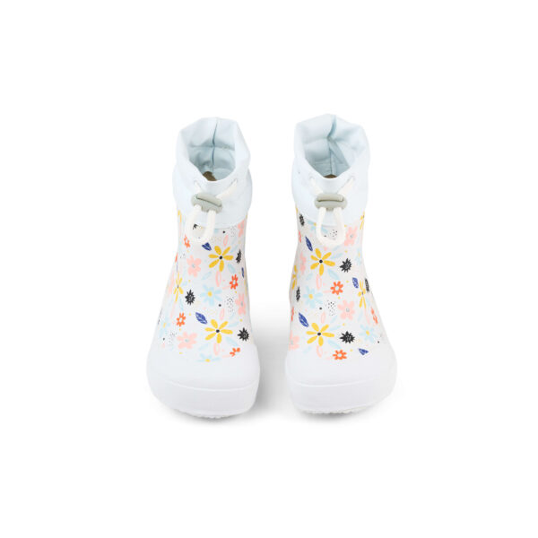 Koel Wellie Flowers White barefoot kummikud lastele 27M006.71D-420